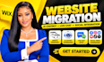 do wix website migration, redesign, ai chatbot, live chat, social integration