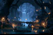 design 2d game concept art background and environment
