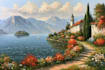 paint landscape in oil painting