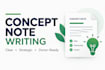 write professional project and grant proposals and concept notes