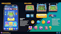design a professional mobile game UI screen or menu