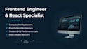 develop a modern, responsive react website or frontend UI