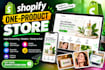create shopify one product store, shopify dropshiping store