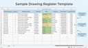 manage construction document control, excel trackers and drawing register