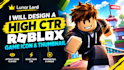 design a high CTR roblox game icon and thumbnail