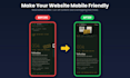 make your website responsive and mobile friendly