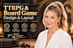 design ttrpg rulebook, board game, character sheet, tabletop game