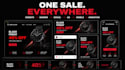create black friday sales design ecommerce website banner social ad animation