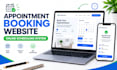 design appointment booking website scheduling page and online booking system