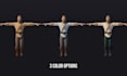 ps1 psx character low poly 3d game character rigging n64 retro animation model