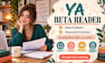 ya beta reader double beta read with inline feedback and manuscript evaluation