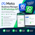 setup meta business manager, whatsapp business API and meta verification