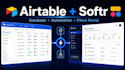 do airtable database, airtable automation, softr web app and CRM