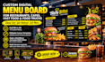 digital menu board TV screen menu digital board and signage