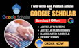 write and publish research articles in scopus indexed journals