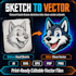 do vector tracing and convert logo image or sketch to vector