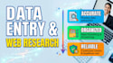 do professional data entry excel and web search