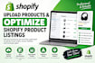 upload products and optimize shopify product listings