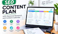create an SEO content plan with keyword research and content calendar