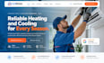 design squarespace hvac website heating cooling website quote estimate request