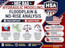 do hec ras hydraulic modeling, floodplain and no rise analysis