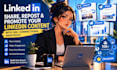 be your linkedin manager for branding content creation posting and connections