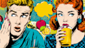 draw a retro pop art roy lichtenstein style