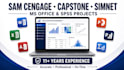 do sam cengage, capstone, simnet, ms office and spss projects