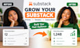 do substack newsletter promotion, grow substack subscribers website traffic