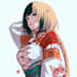 anime character an illustration and anime character