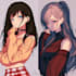 anime character an illustration and anime character
