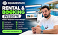 design squarespace website redesign squarespace rental and booking website