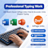 do ms word, excel power point and in page