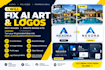 fix ai art, fix flaws, fix ai logo, brand kit , and ai image editing