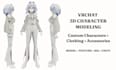 custom vrchat character vrchat avatar furry anime 3d avatar vrchat 3d model
