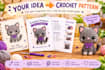 create easy crochet and amigurumi patterns with step by step