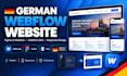 design german webflow website, figma to webflow, webflow template, webflow cms