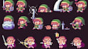 do pixel art character animation, spritesheet, rpg maker, 8bit, game assets