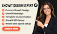 design and redesign showit website, customize showit,showit template, showit seo