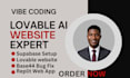 build lovable ai website, supabase, replit web app, base44 expert, vibe coding