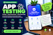 test your mobile app and provide detailed feedback