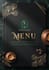 design a luxury restaurant or cafe menu ready for print