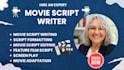 write movie script, movie script writing, screenplay, screenwriting, film script