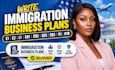write e1 e2 l1 eb1 eb2 eb3 eb5 o1 h1b immigration business plans