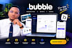 design buble website bubble mvp saas bubble app developer