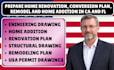 do permit drawing plan, structural and architectural drawing stamp in ca and ut