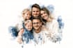 make watercolor family portrait