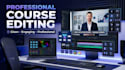 create, edit online course videos, design course website, setup skool community