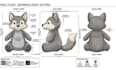 design custom plushie reference sheet stuffed animal character ych concept