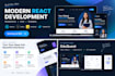 build a responsive react website or frontend web application